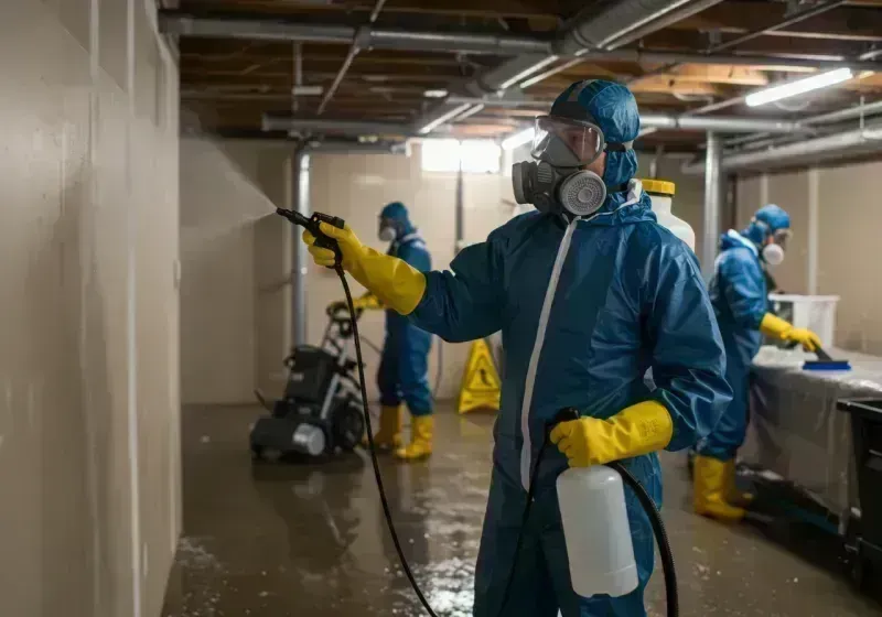 Basement Sanitization and Antimicrobial Treatment process in Pittsfield, ME